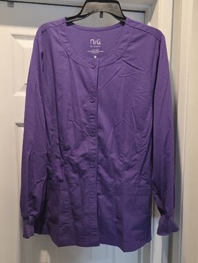 nrg by Barco Purple Scrub Top - 2XL